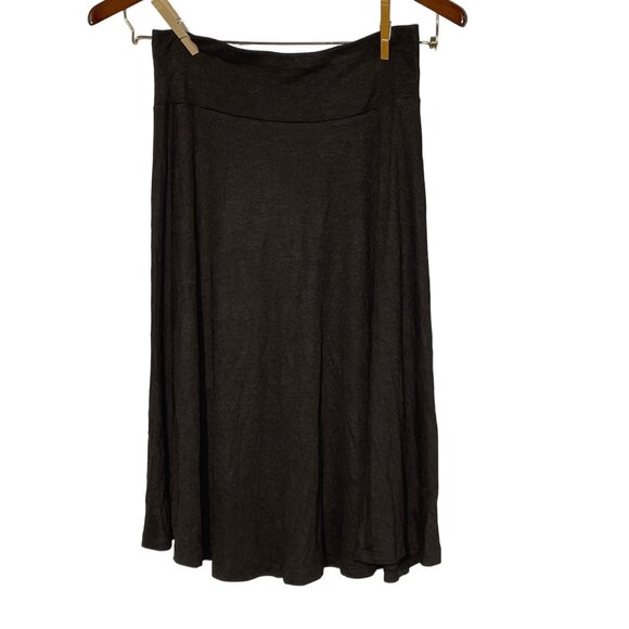 Eileen Fisher Pull On A-Line Casual Skirt Unlined Heathered Brown Sz XS - Picture 1 of 4